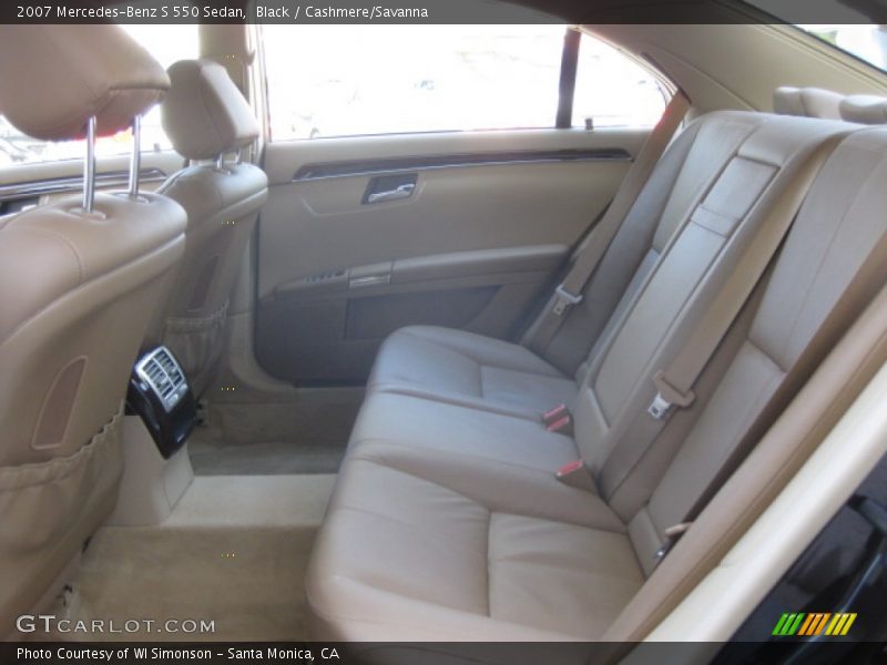 Black / Cashmere/Savanna 2007 Mercedes-Benz S 550 Sedan