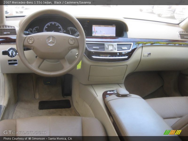Black / Cashmere/Savanna 2007 Mercedes-Benz S 550 Sedan