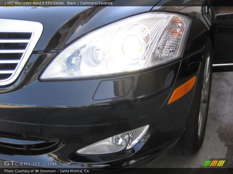 Black / Cashmere/Savanna 2007 Mercedes-Benz S 550 Sedan