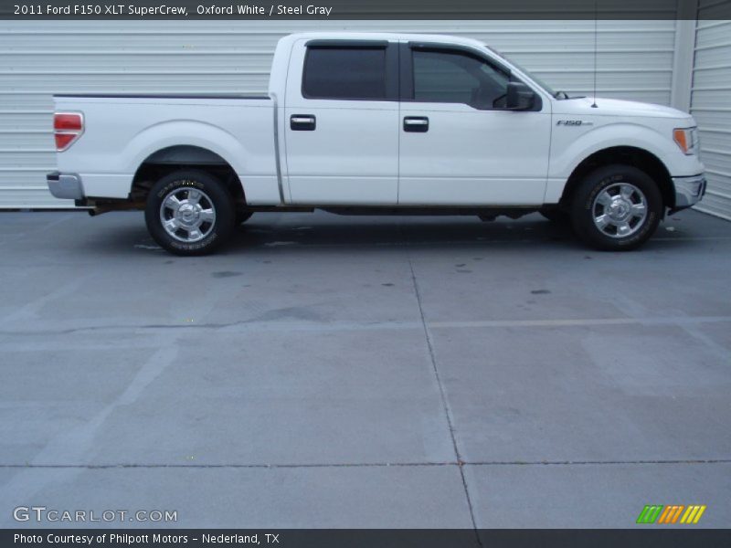 Oxford White / Steel Gray 2011 Ford F150 XLT SuperCrew