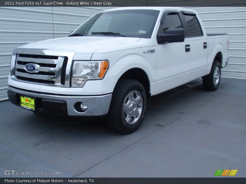 Oxford White / Steel Gray 2011 Ford F150 XLT SuperCrew