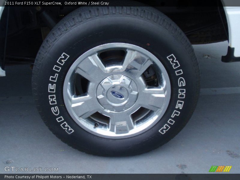 Oxford White / Steel Gray 2011 Ford F150 XLT SuperCrew