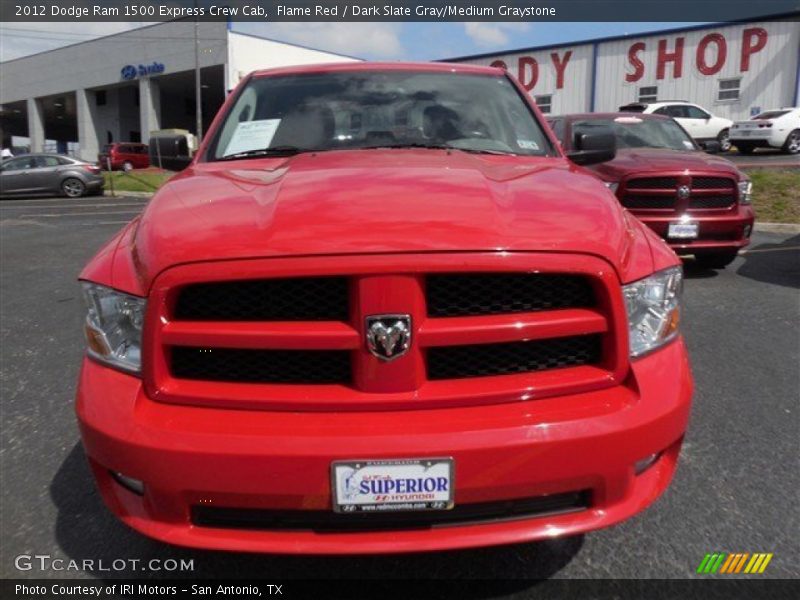 Flame Red / Dark Slate Gray/Medium Graystone 2012 Dodge Ram 1500 Express Crew Cab