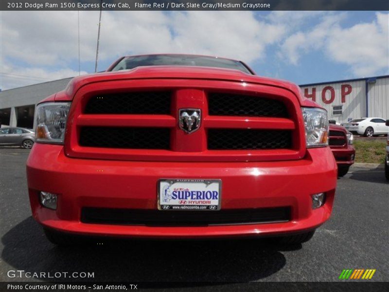 Flame Red / Dark Slate Gray/Medium Graystone 2012 Dodge Ram 1500 Express Crew Cab