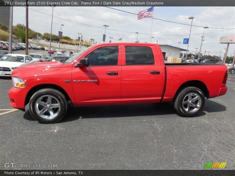 Flame Red / Dark Slate Gray/Medium Graystone 2012 Dodge Ram 1500 Express Crew Cab
