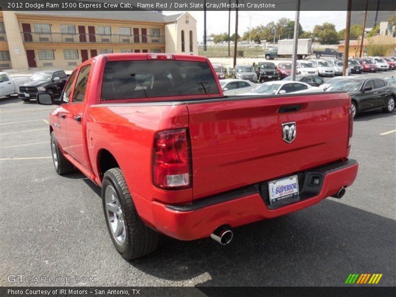 Flame Red / Dark Slate Gray/Medium Graystone 2012 Dodge Ram 1500 Express Crew Cab