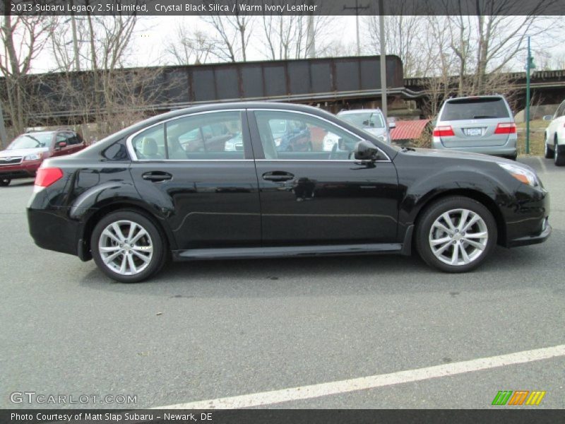 Crystal Black Silica / Warm Ivory Leather 2013 Subaru Legacy 2.5i Limited