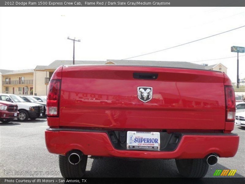 Flame Red / Dark Slate Gray/Medium Graystone 2012 Dodge Ram 1500 Express Crew Cab