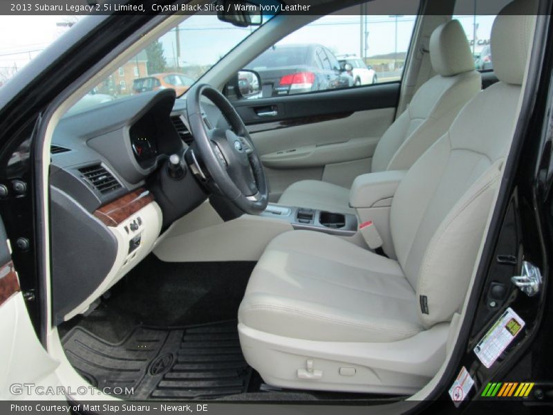Crystal Black Silica / Warm Ivory Leather 2013 Subaru Legacy 2.5i Limited