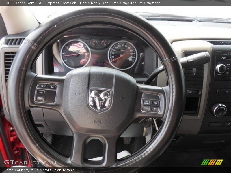 Flame Red / Dark Slate Gray/Medium Graystone 2012 Dodge Ram 1500 Express Crew Cab
