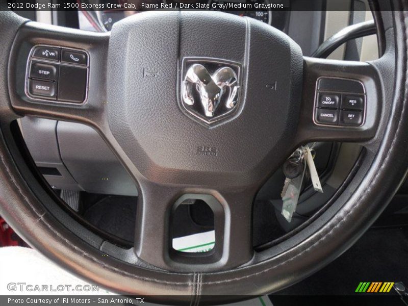 Flame Red / Dark Slate Gray/Medium Graystone 2012 Dodge Ram 1500 Express Crew Cab