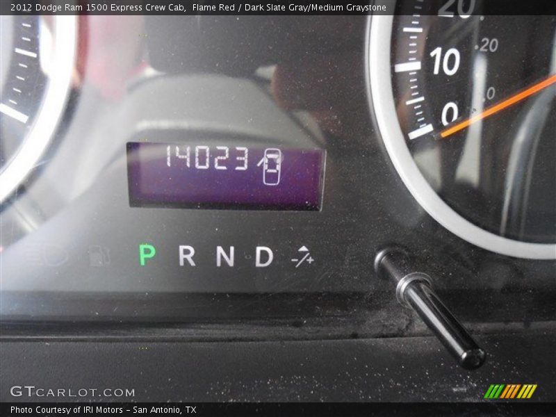 Flame Red / Dark Slate Gray/Medium Graystone 2012 Dodge Ram 1500 Express Crew Cab