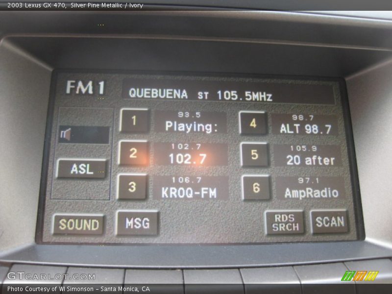 Silver Pine Metallic / Ivory 2003 Lexus GX 470