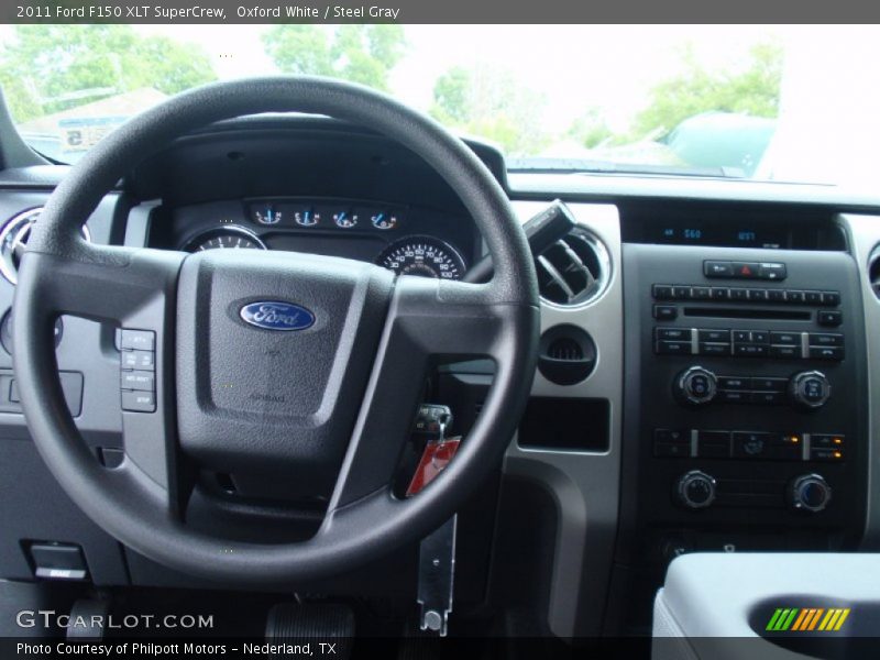 Oxford White / Steel Gray 2011 Ford F150 XLT SuperCrew