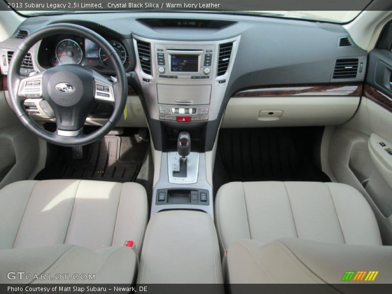Crystal Black Silica / Warm Ivory Leather 2013 Subaru Legacy 2.5i Limited