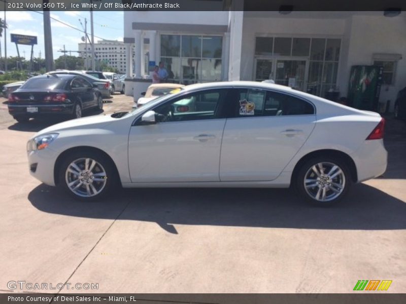 Ice White / Off Black/Anthracite Black 2012 Volvo S60 T5