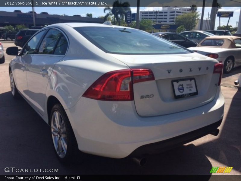 Ice White / Off Black/Anthracite Black 2012 Volvo S60 T5