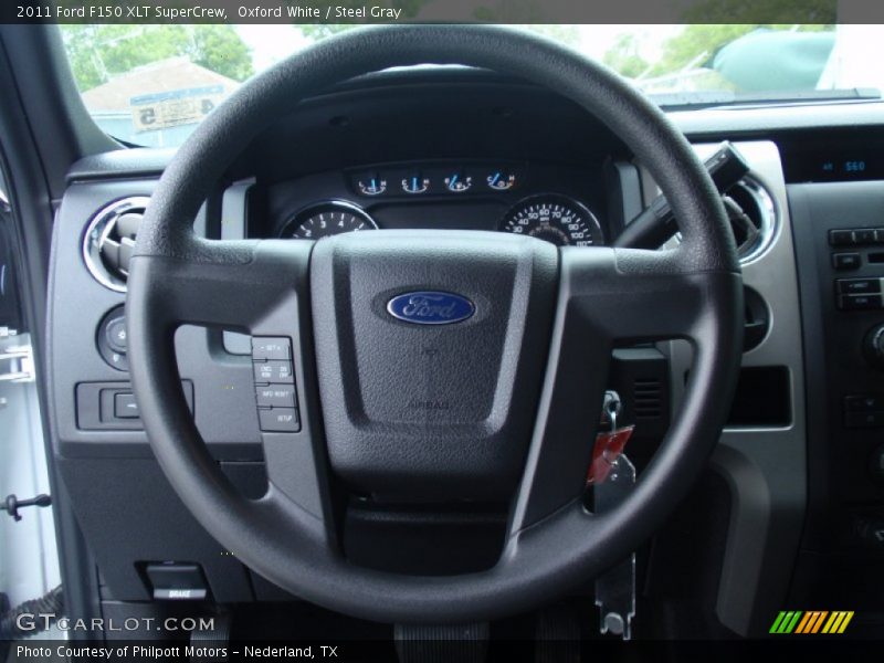 Oxford White / Steel Gray 2011 Ford F150 XLT SuperCrew