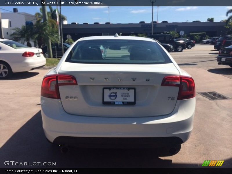 Ice White / Off Black/Anthracite Black 2012 Volvo S60 T5