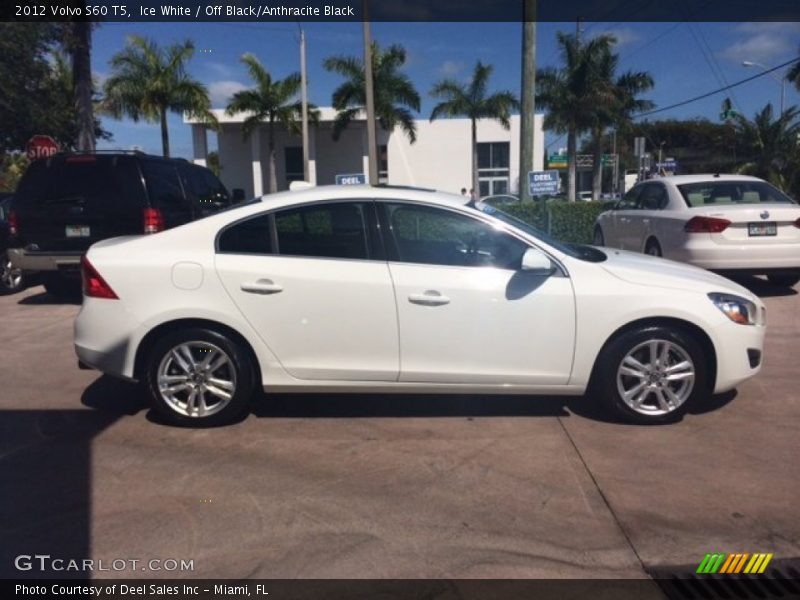 Ice White / Off Black/Anthracite Black 2012 Volvo S60 T5