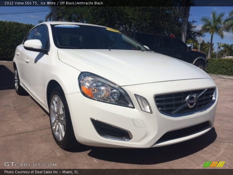 Ice White / Off Black/Anthracite Black 2012 Volvo S60 T5