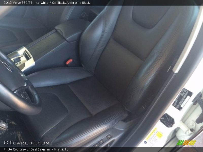 Ice White / Off Black/Anthracite Black 2012 Volvo S60 T5