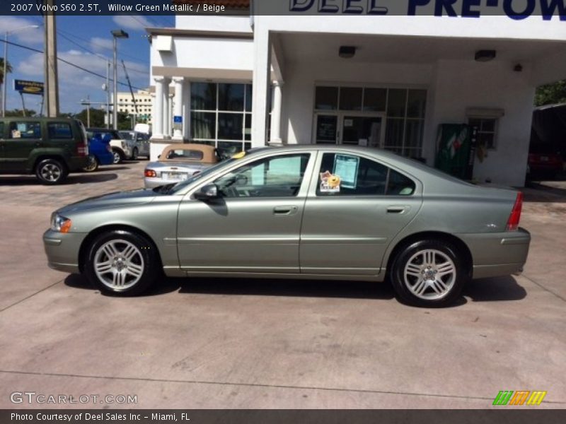 Willow Green Metallic / Beige 2007 Volvo S60 2.5T