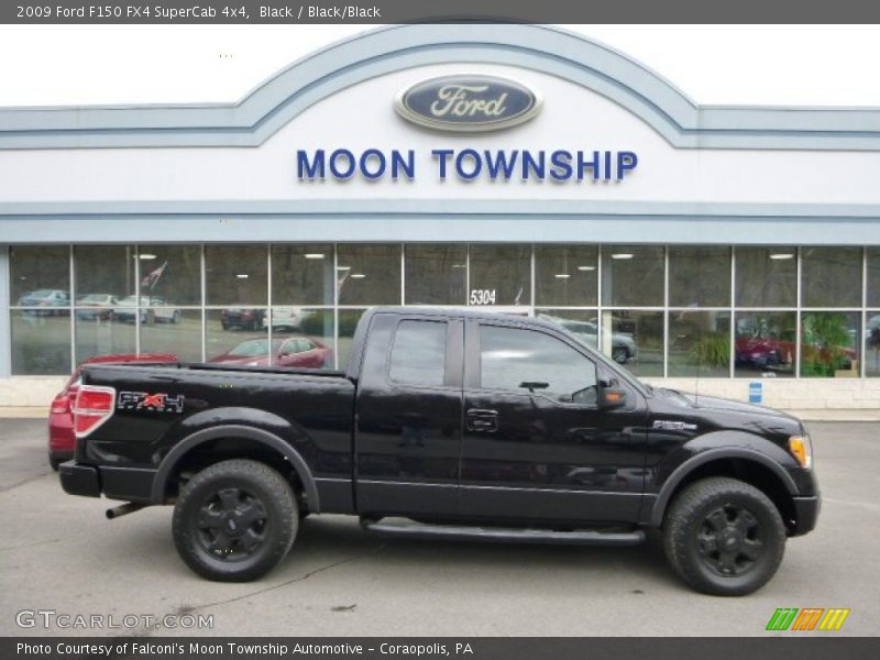 Black / Black/Black 2009 Ford F150 FX4 SuperCab 4x4