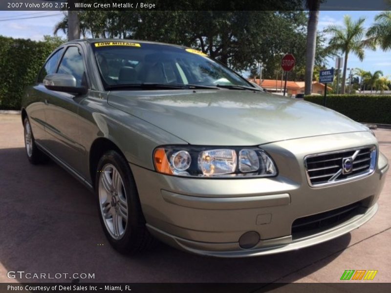 Willow Green Metallic / Beige 2007 Volvo S60 2.5T