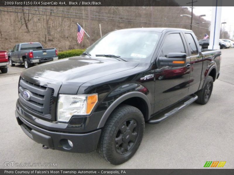 Black / Black/Black 2009 Ford F150 FX4 SuperCab 4x4