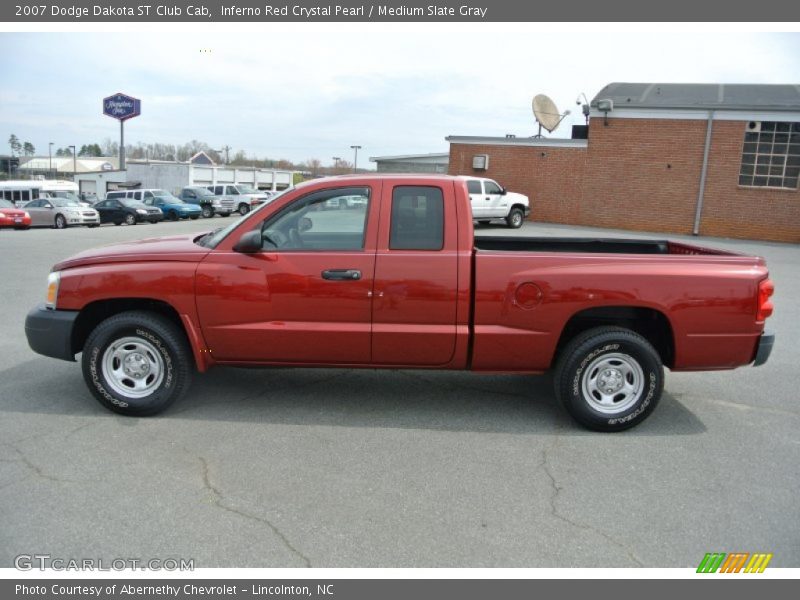 Inferno Red Crystal Pearl / Medium Slate Gray 2007 Dodge Dakota ST Club Cab