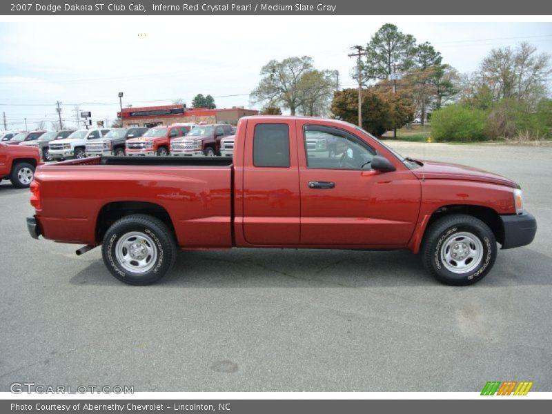Inferno Red Crystal Pearl / Medium Slate Gray 2007 Dodge Dakota ST Club Cab