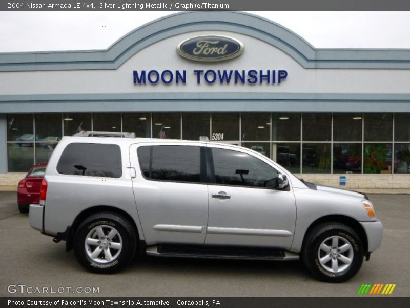 Silver Lightning Metallic / Graphite/Titanium 2004 Nissan Armada LE 4x4