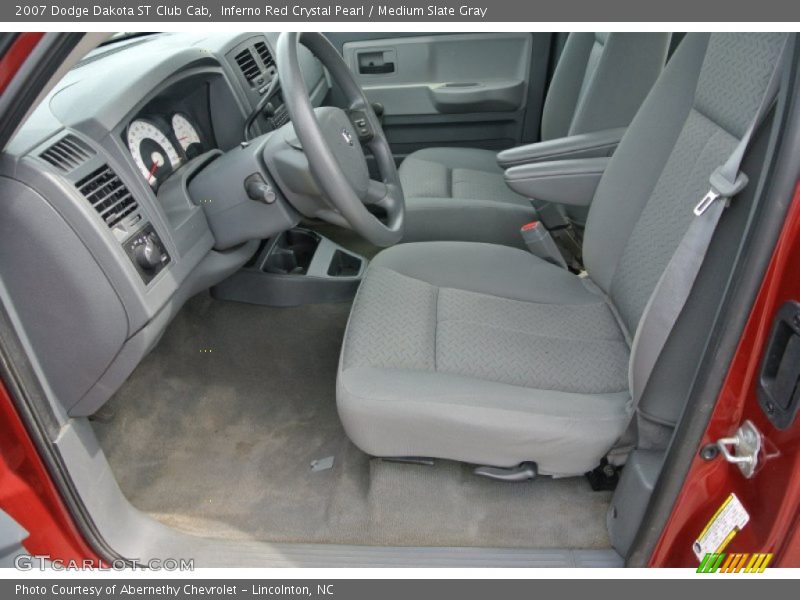 Inferno Red Crystal Pearl / Medium Slate Gray 2007 Dodge Dakota ST Club Cab