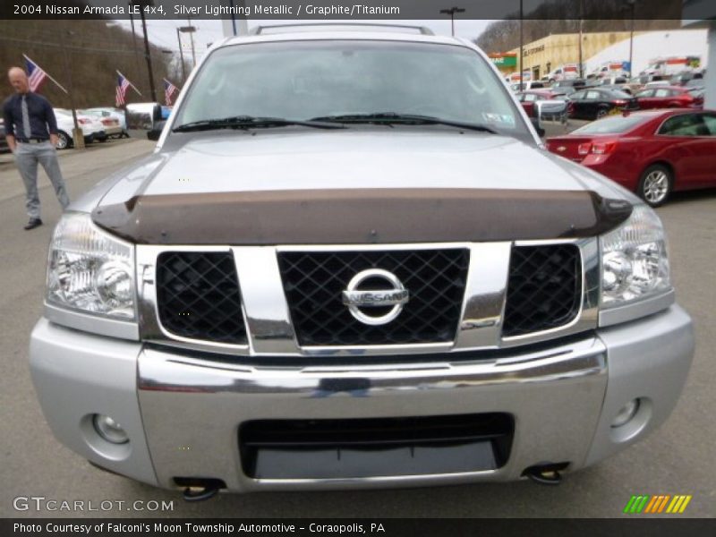 Silver Lightning Metallic / Graphite/Titanium 2004 Nissan Armada LE 4x4