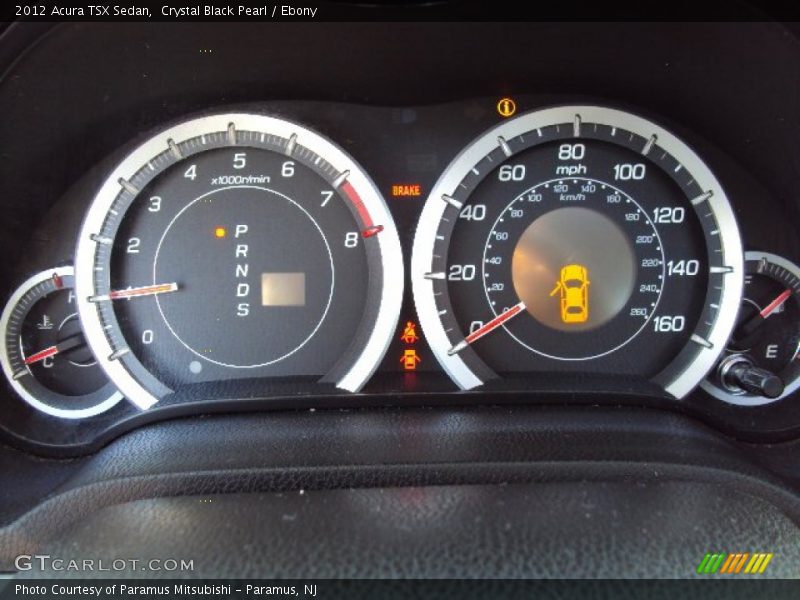 Crystal Black Pearl / Ebony 2012 Acura TSX Sedan
