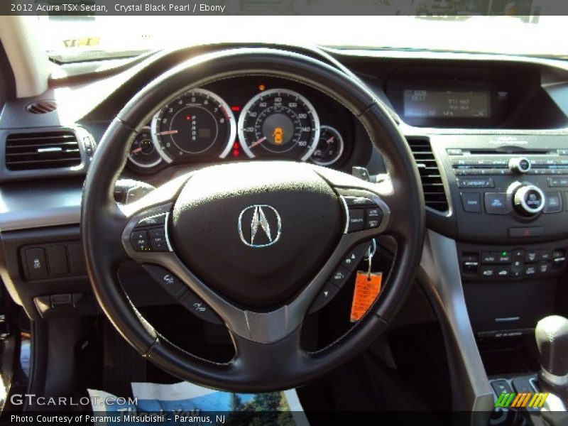 Crystal Black Pearl / Ebony 2012 Acura TSX Sedan
