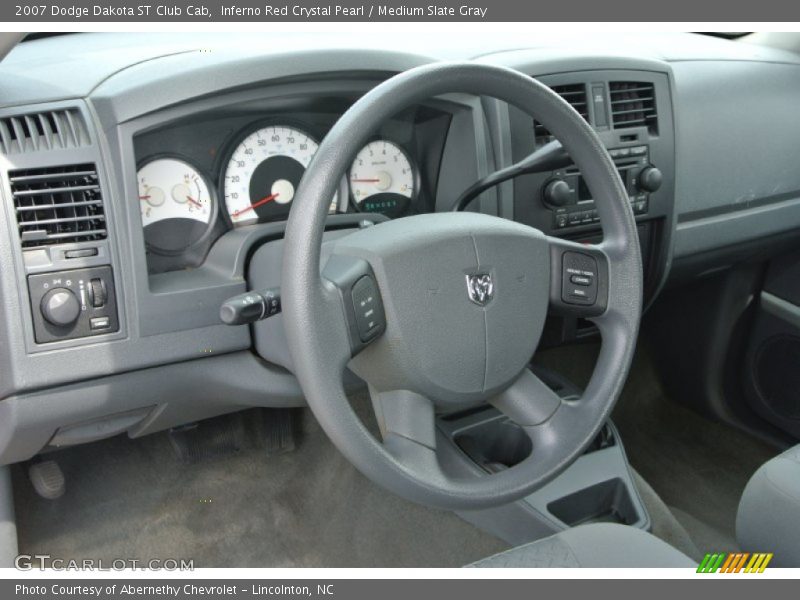 Inferno Red Crystal Pearl / Medium Slate Gray 2007 Dodge Dakota ST Club Cab