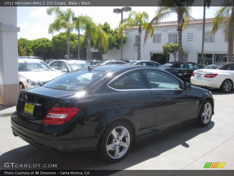 Black / Black 2012 Mercedes-Benz C 250 Coupe