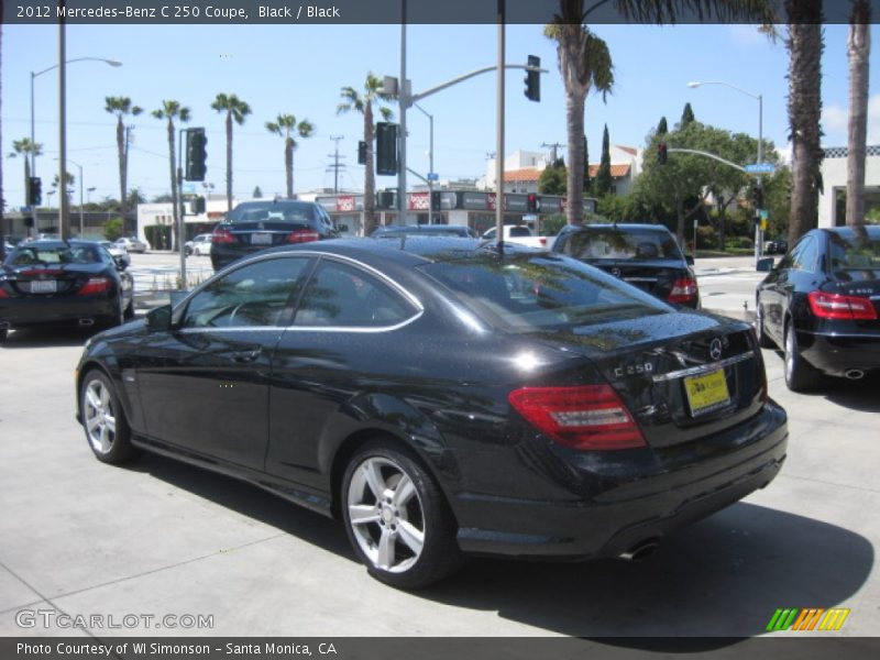 Black / Black 2012 Mercedes-Benz C 250 Coupe