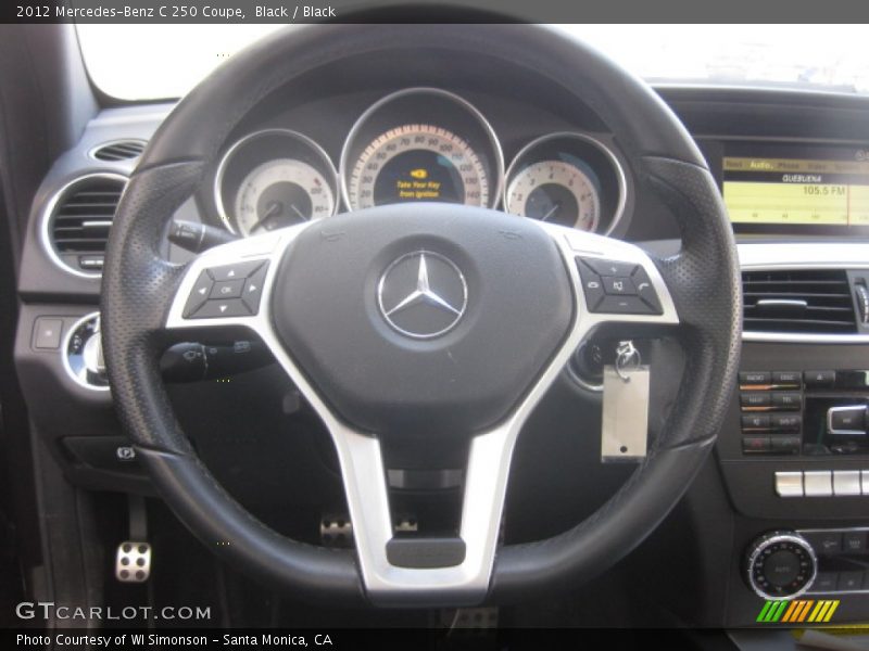Black / Black 2012 Mercedes-Benz C 250 Coupe
