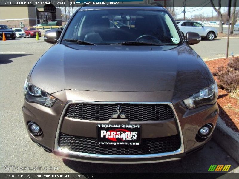 Quartz Brown Metallic / Black 2011 Mitsubishi Outlander SE AWD