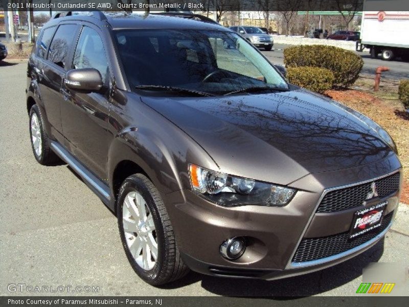 Quartz Brown Metallic / Black 2011 Mitsubishi Outlander SE AWD