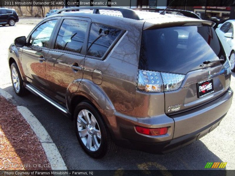 Quartz Brown Metallic / Black 2011 Mitsubishi Outlander SE AWD