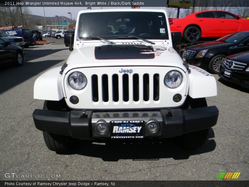 Bright White / Black/Dark Saddle 2011 Jeep Wrangler Unlimited Mojave 4x4