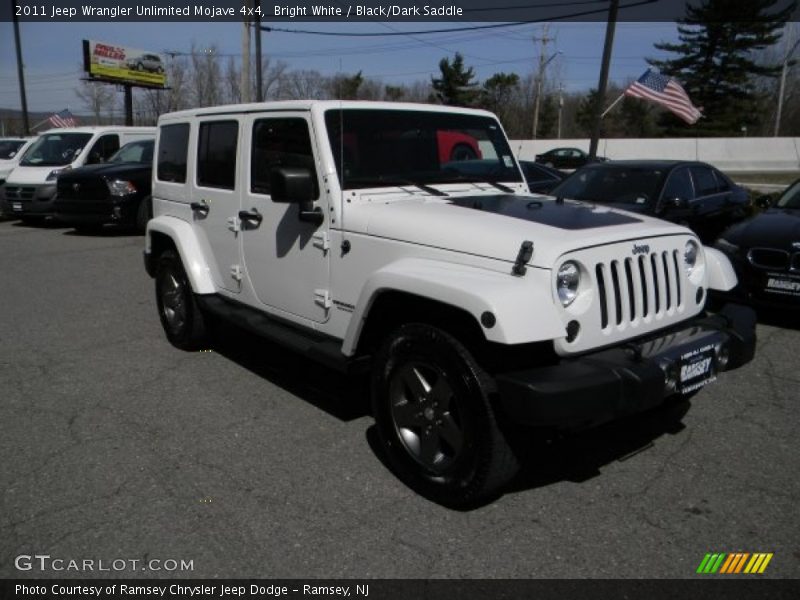 Bright White / Black/Dark Saddle 2011 Jeep Wrangler Unlimited Mojave 4x4