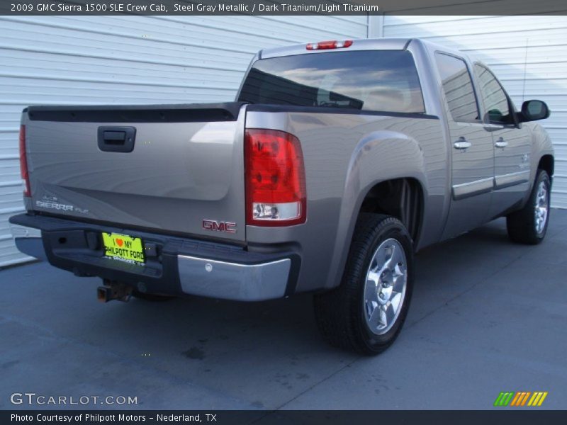 Steel Gray Metallic / Dark Titanium/Light Titanium 2009 GMC Sierra 1500 SLE Crew Cab