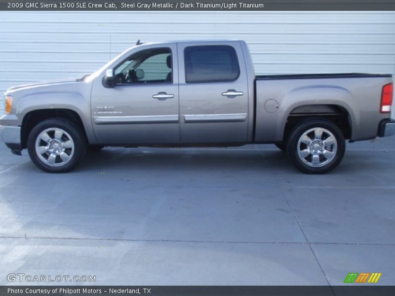 Steel Gray Metallic / Dark Titanium/Light Titanium 2009 GMC Sierra 1500 SLE Crew Cab
