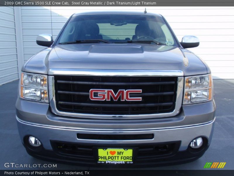 Steel Gray Metallic / Dark Titanium/Light Titanium 2009 GMC Sierra 1500 SLE Crew Cab