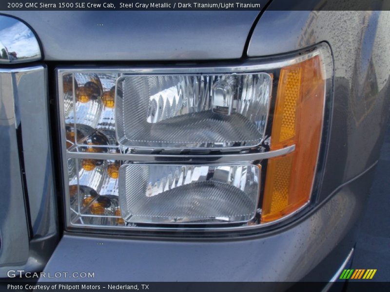 Steel Gray Metallic / Dark Titanium/Light Titanium 2009 GMC Sierra 1500 SLE Crew Cab